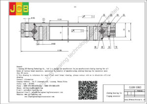 drawing of slewing bearing for liugong excavator CLG200-3 tooth 86